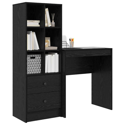 Schreibtisch mit Stauraum 2 pcs Schwarze Eiche 70 x 40 x 76 cm