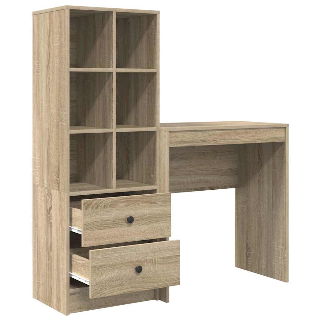 Schreibtisch mit Stauraum 2 pcs Sonoma Eiche 70 x 40 x 76 cm