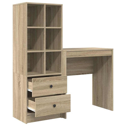 Schreibtisch mit Stauraum 2 pcs Sonoma Eiche 70 x 40 x 76 cm