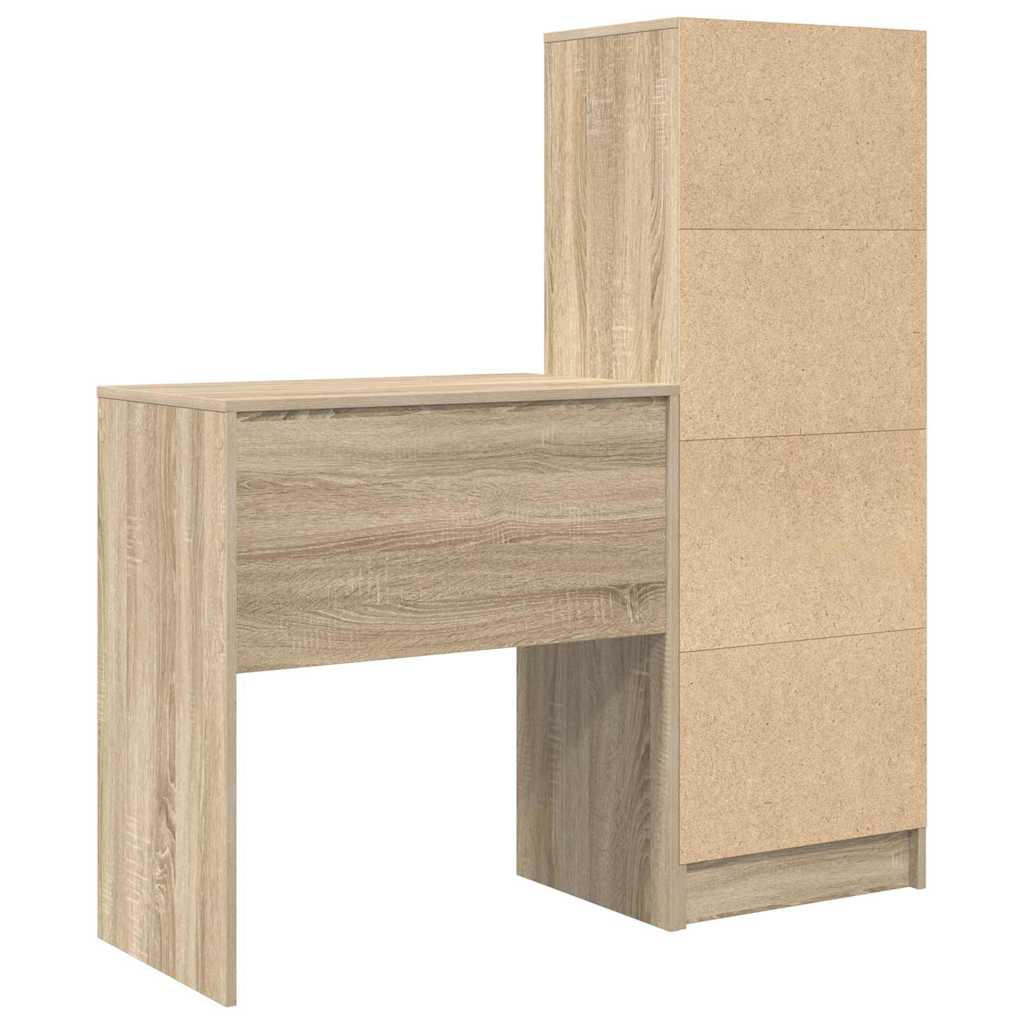 Schreibtisch mit Stauraum 2 pcs Sonoma Eiche 70 x 40 x 76 cm
