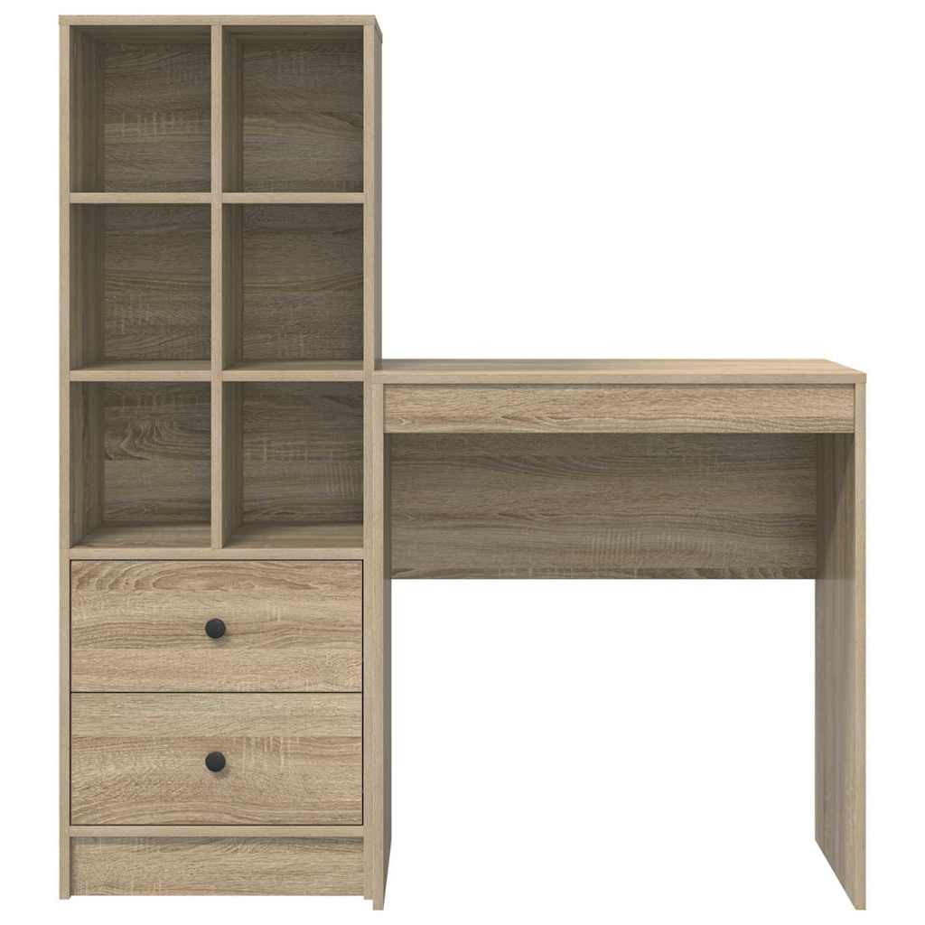 Schreibtisch mit Stauraum 2 pcs Sonoma Eiche 70 x 40 x 76 cm
