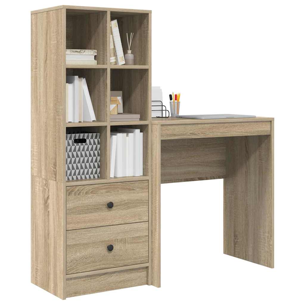 Schreibtisch mit Stauraum 2 pcs Sonoma Eiche 70 x 40 x 76 cm