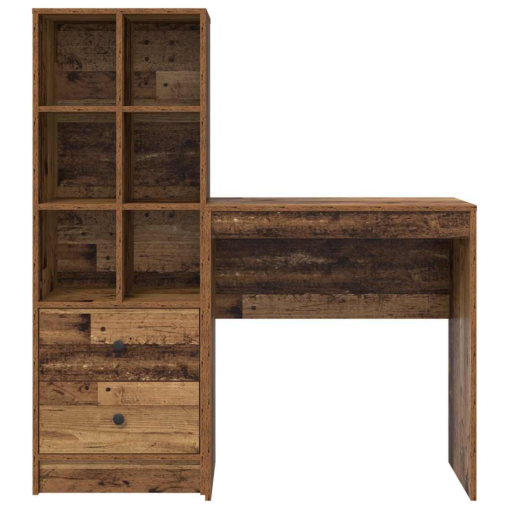 Schreibtisch mit Stauraum 2 pcs Altholz 70 x 40 x 76 cm