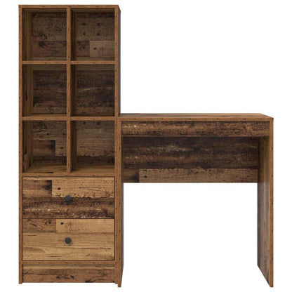 Schreibtisch mit Stauraum 2 pcs Altholz 70 x 40 x 76 cm