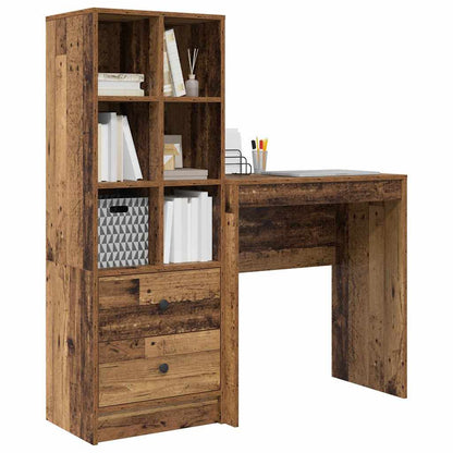 Schreibtisch mit Stauraum 2 pcs Altholz 70 x 40 x 76 cm