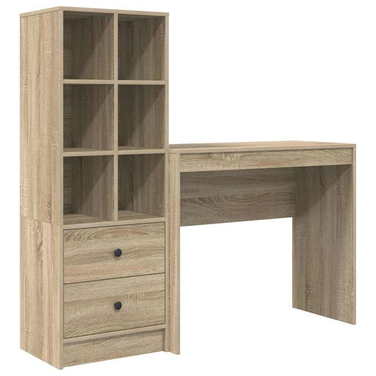 Schreibtisch mit Stauraum 2 pcs Sonoma Eiche 90 x 40 x 76 cm