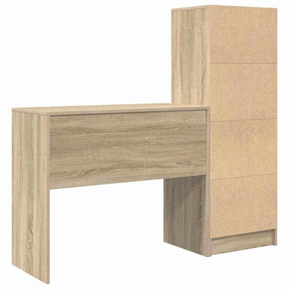 Schreibtisch mit Stauraum 2 pcs Sonoma Eiche 90 x 40 x 76 cm
