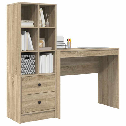 Schreibtisch mit Stauraum 2 pcs Sonoma Eiche 90 x 40 x 76 cm
