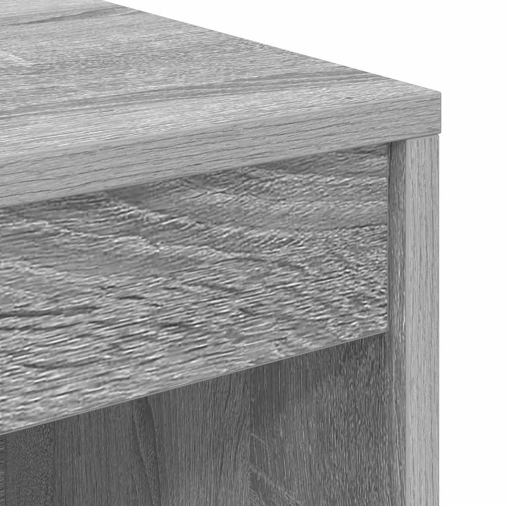 Schreibtisch mit Stauraum 2 pcs Grau Sonoma 90 x 40 x 76 cm
