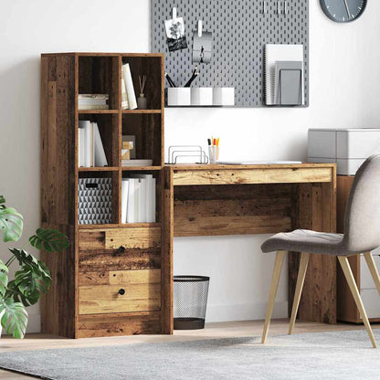 Schreibtisch mit Stauraum 2 pcs Altholz 90 x 40 x 76 cm