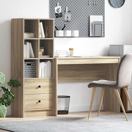 Schreibtisch mit Stauraum 2 pcs Sonoma Eiche 100 x 40 x 76 cm