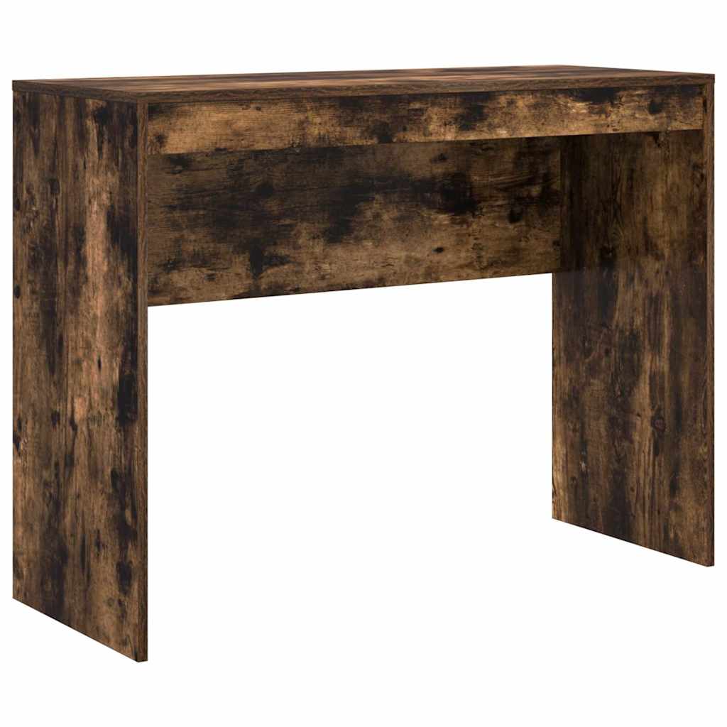 Schreibtisch mit Stauraum mit Regal 2 pcs Geräucherte Eiche