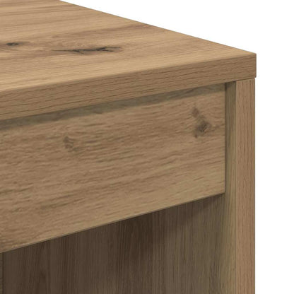 Schreibtisch mit Stauraum mit Regal 2 pcs Eiche handwerklich