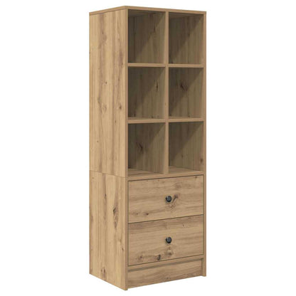 Schreibtisch mit Stauraum mit Regal 2 pcs Eiche handwerklich