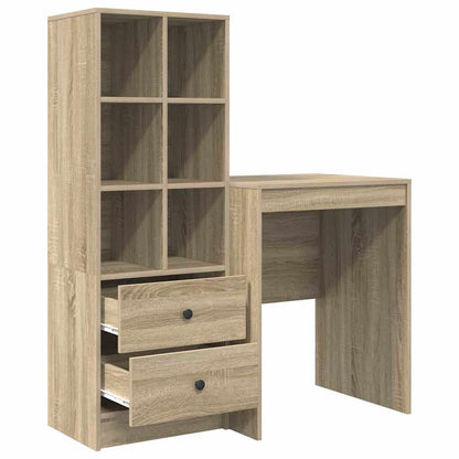 Schreibtisch mit Stauraum 2 pcs Sonoma Eiche 60 x 50 x 76 cm