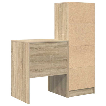Schreibtisch mit Stauraum 2 pcs Sonoma Eiche 60 x 50 x 76 cm