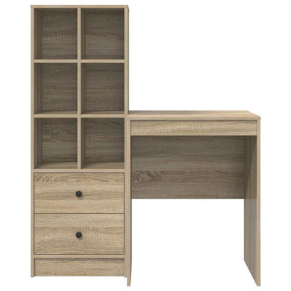 Schreibtisch mit Stauraum 2 pcs Sonoma Eiche 60 x 50 x 76 cm