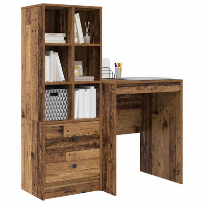 Schreibtisch mit Stauraum 2 pcs Altholz 60 x 50 x 76 cm