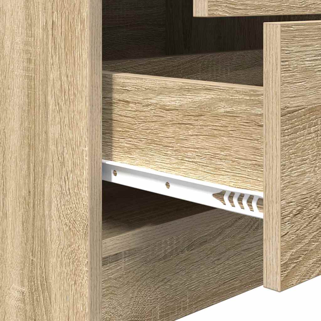 Schreibtisch mit Stauraum 2 pcs Sonoma Eiche 70 x 50 x 76 cm