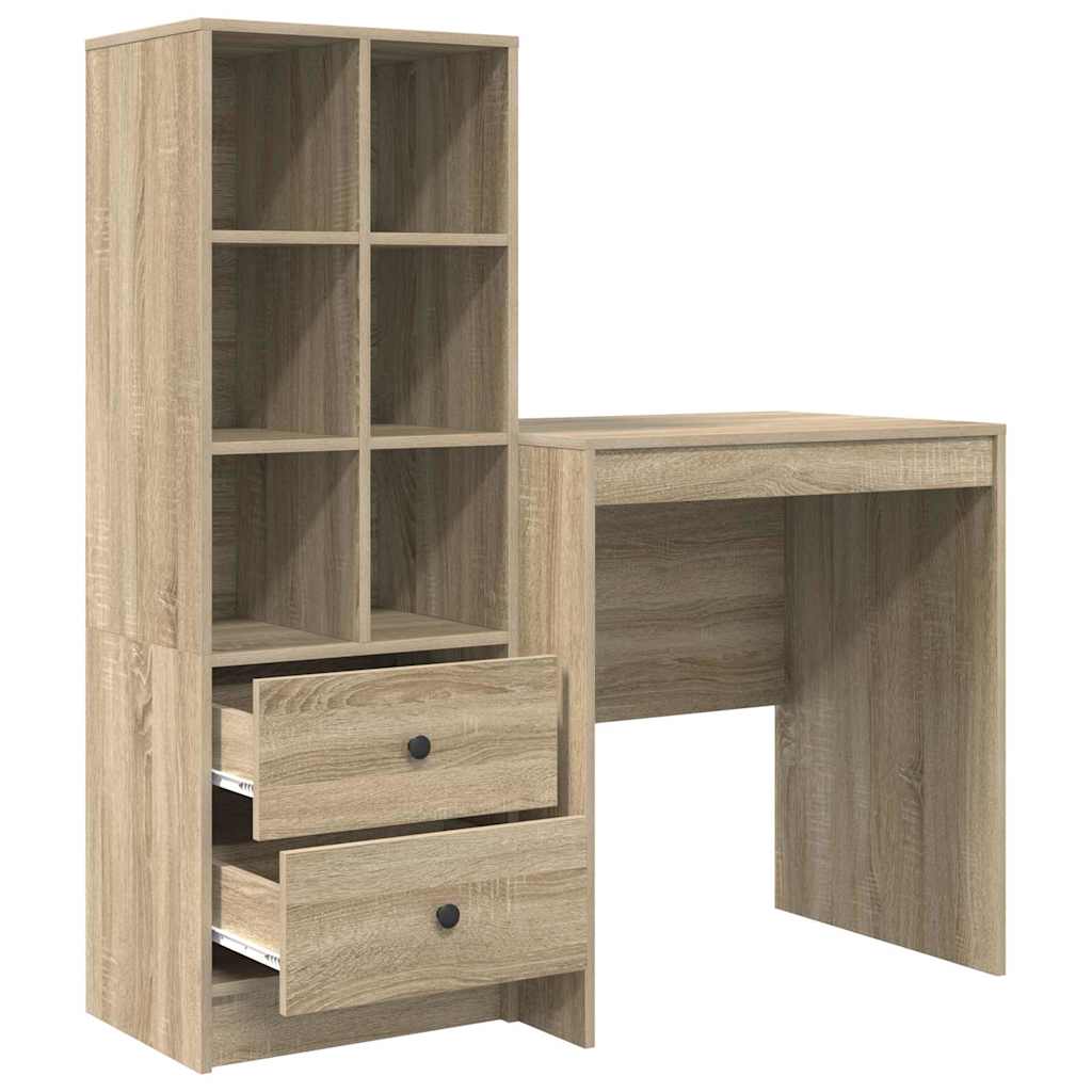 Schreibtisch mit Stauraum 2 pcs Sonoma Eiche 70 x 50 x 76 cm