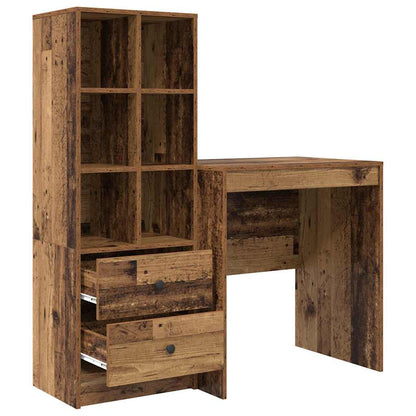 Schreibtisch mit Stauraum 2 pcs Altholz 70 x 50 x 76 cm