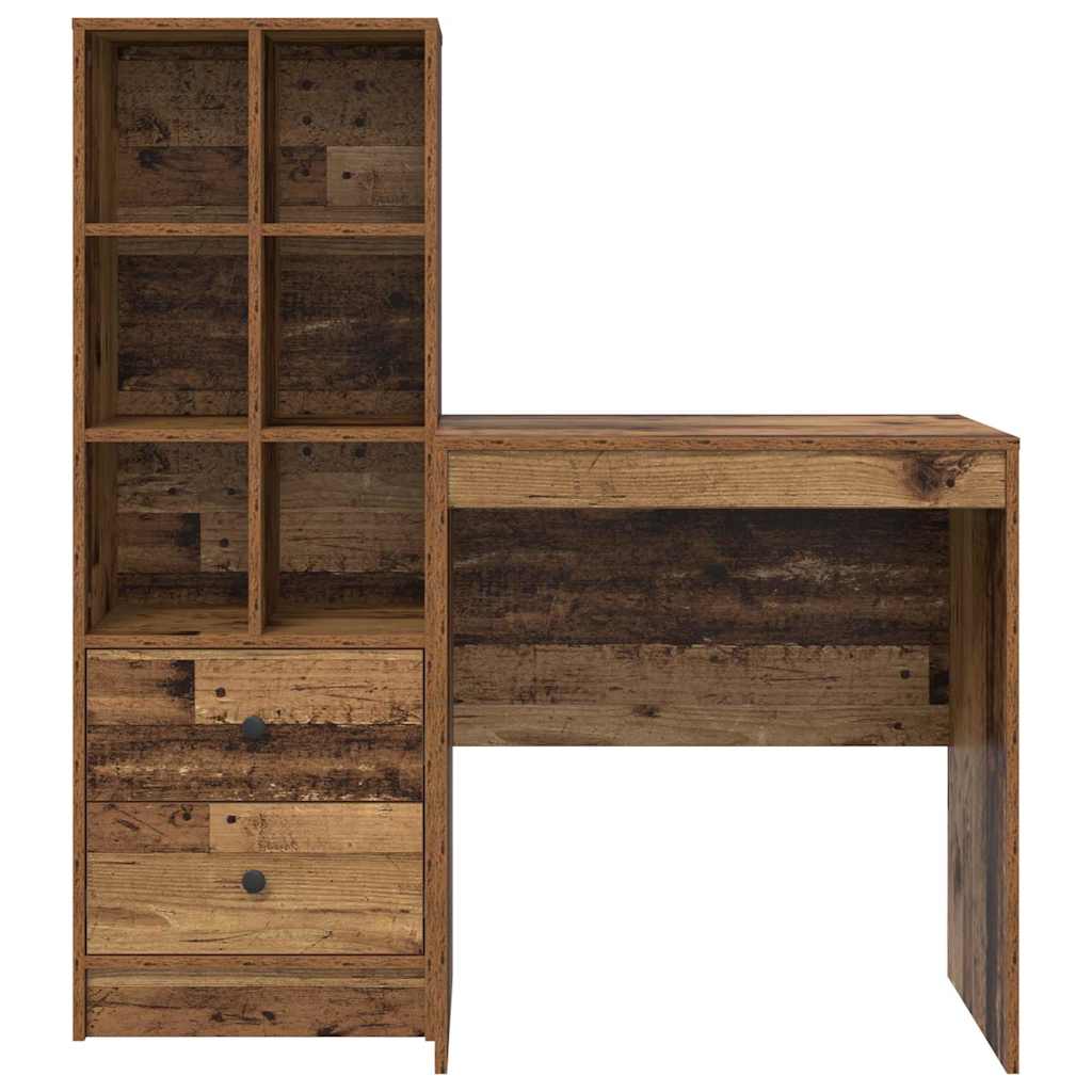 Schreibtisch mit Stauraum 2 pcs Altholz 70 x 50 x 76 cm
