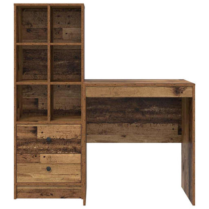 Schreibtisch mit Stauraum 2 pcs Altholz 70 x 50 x 76 cm
