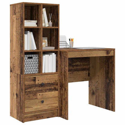 Schreibtisch mit Stauraum 2 pcs Altholz 70 x 50 x 76 cm