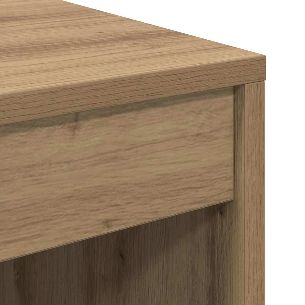 Schreibtisch mit Stauraum mit Regal 2 pcs Eiche handwerklich