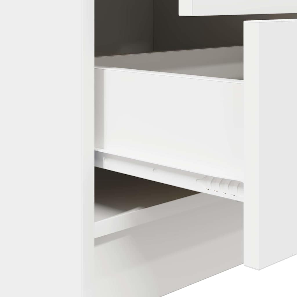 Schreibtisch mit Stauraum mit Regal 2 pcs Weiß 100 x 50 x 76 cm