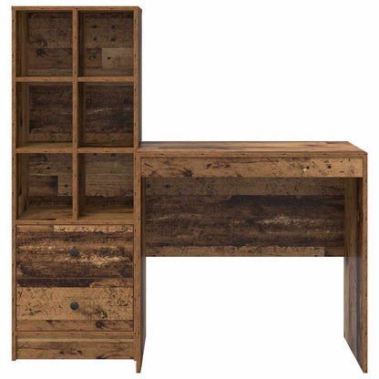 Schreibtisch mit Stauraum 2 pcs Altholz 100 x 50 x 76 cm
