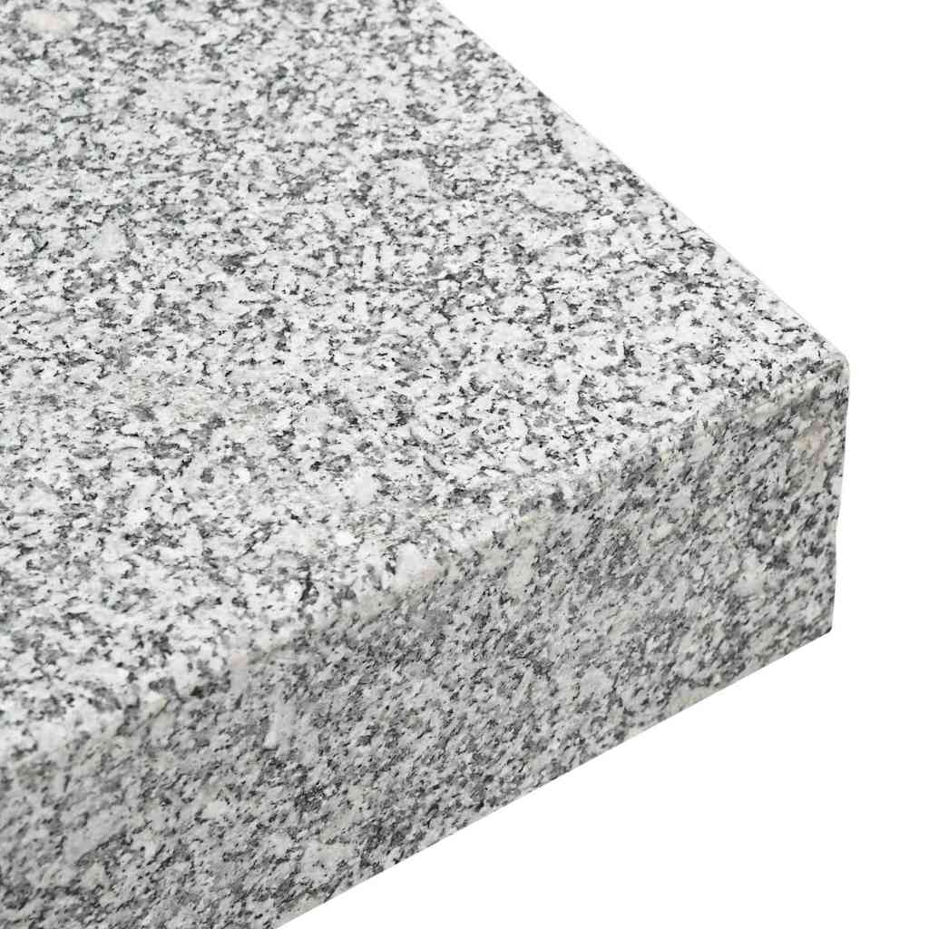 Sonnenschirmständer Grau 45 x 25 x 45 cm Granit, Stahl