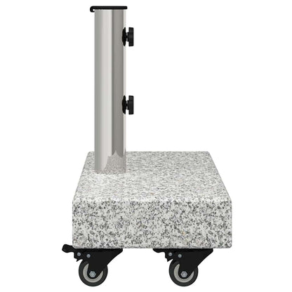 Sonnenschirmständer Grau 45 x 25 x 45 cm Granit, Stahl