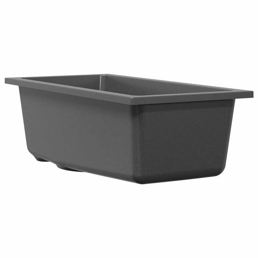 Küchen-Spüle Grau 21 x 44 x 14 cm Granit