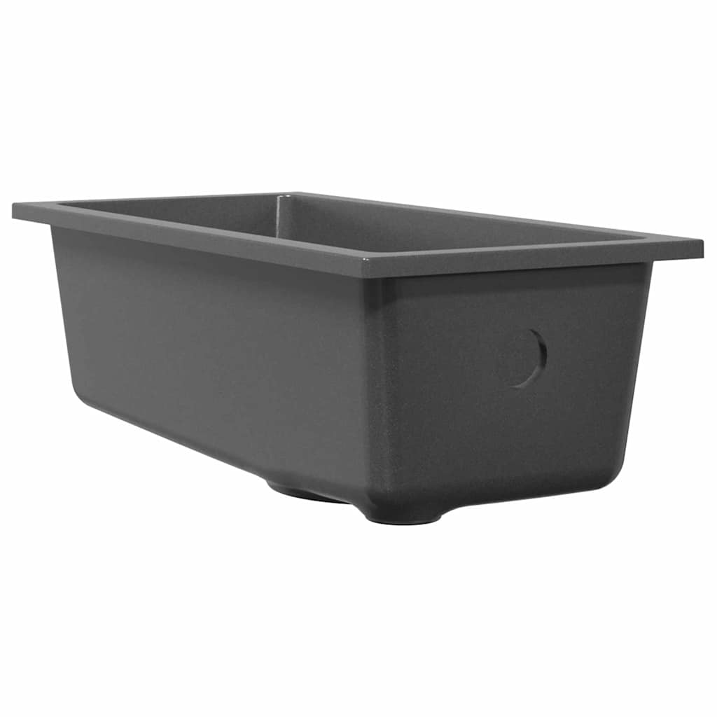 Küchen-Spüle Grau 21 x 44 x 14 cm Granit