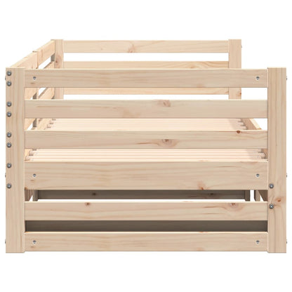 Tagesbett mit Ausziehbett ohne Matratze 80x200 cm