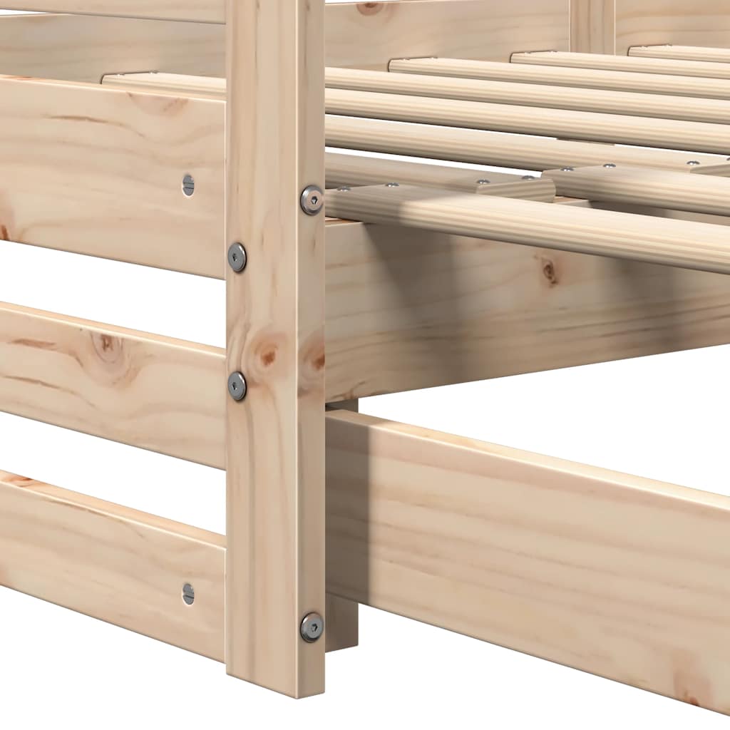 Tagesbett mit Ausziehbett ohne Matratze 80x200 cm