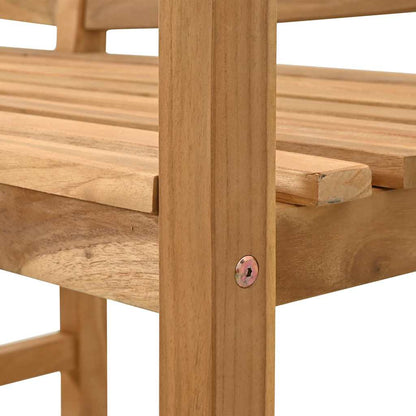 Gartenbank Braun 120 x 53.5 x 85 cm Teak-Massivholz