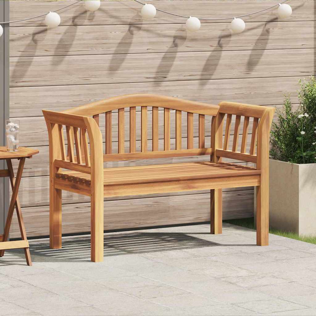Gartenbank Braun 120 x 53.5 x 85 cm Teak-Massivholz
