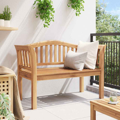 Gartenbank Braun 120 x 53.5 x 85 cm Teak-Massivholz