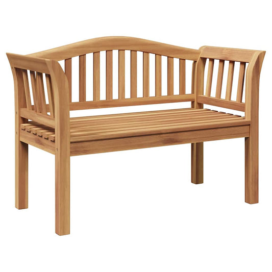 Gartenbank Braun 120 x 53.5 x 85 cm Teak-Massivholz