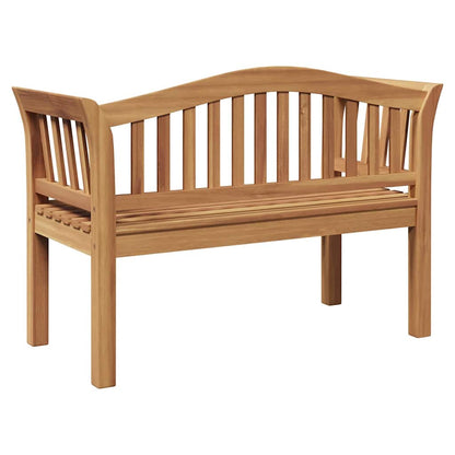 Gartenbank Braun 120 x 53.5 x 85 cm Teak-Massivholz