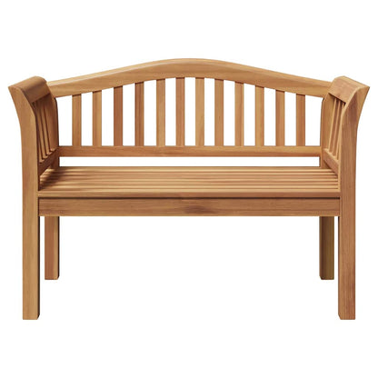 Gartenbank Braun 120 x 53.5 x 85 cm Teak-Massivholz