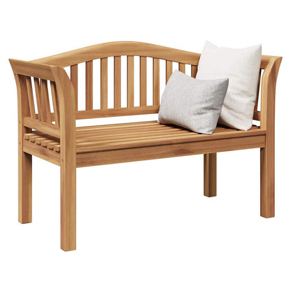 Gartenbank Braun 120 x 53.5 x 85 cm Teak-Massivholz