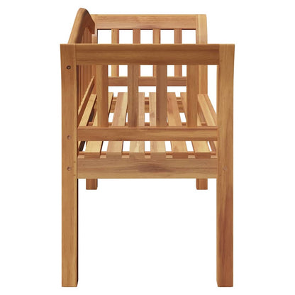 Gartenbank Braun 120 x 53.5 x 85 cm Teak-Massivholz