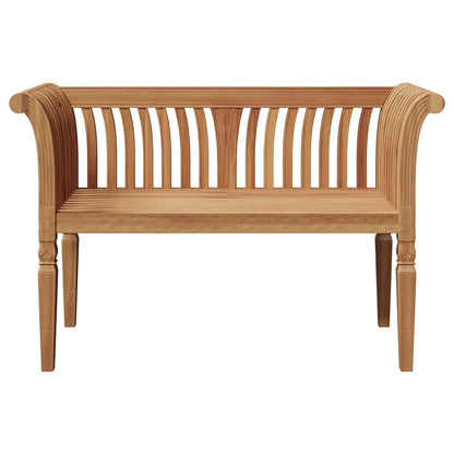 Gartenbank Braun 127,5 x 52 x 80 cm Teak-Massivholz