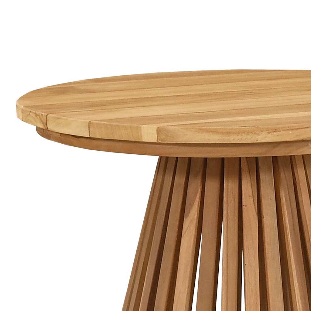 Gartenseitertisch Braun 50 x 50 x 49,5 cm Teak-Massivholz