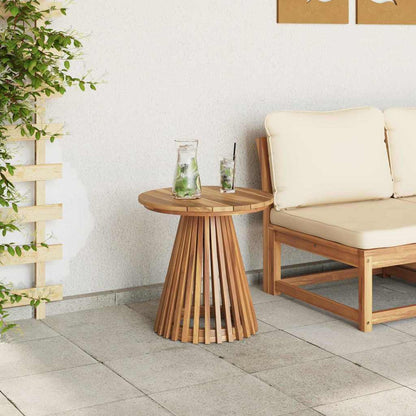 Gartenseitertisch Braun 50 x 50 x 49,5 cm Teak-Massivholz