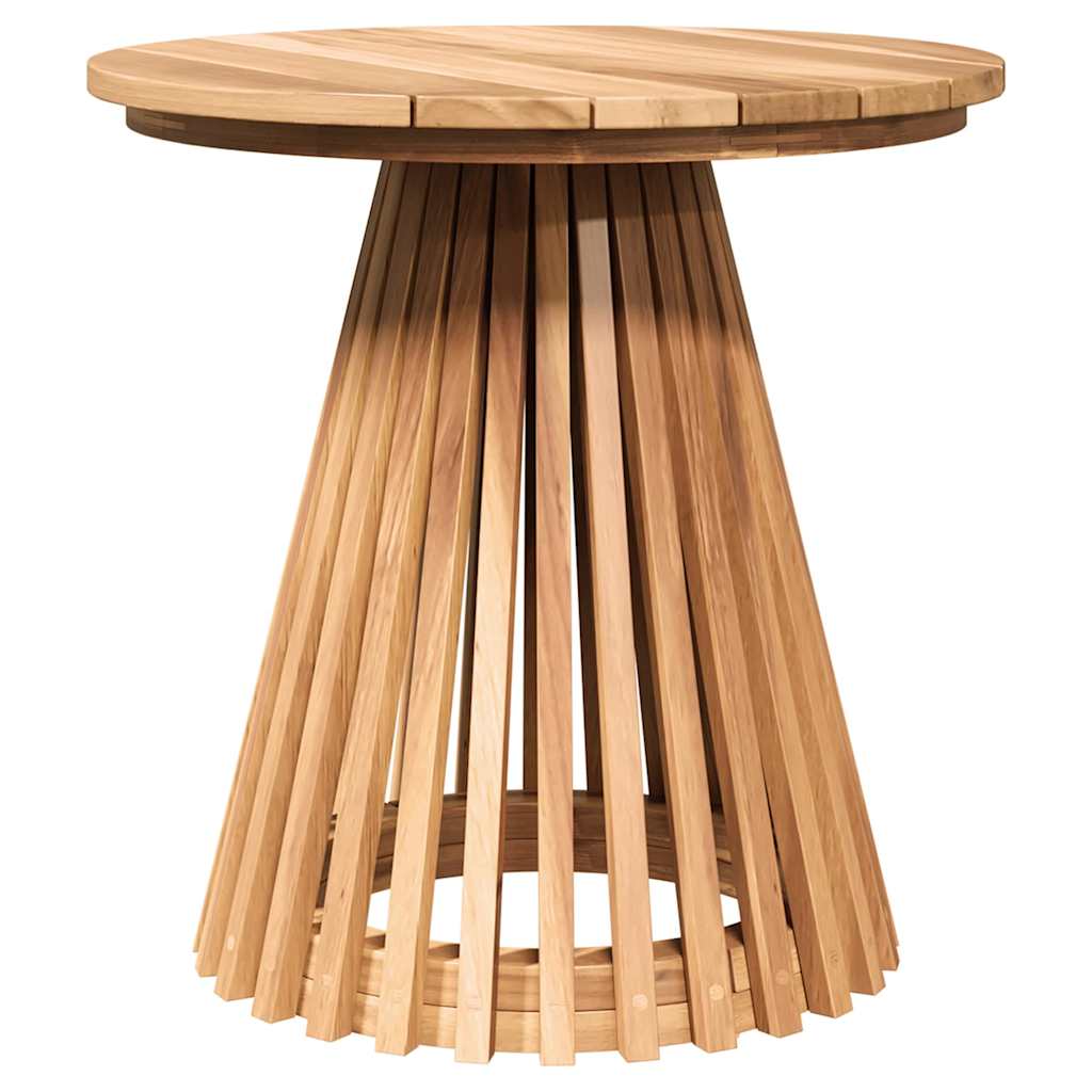 Gartenseitertisch Braun 50 x 50 x 49,5 cm Teak-Massivholz