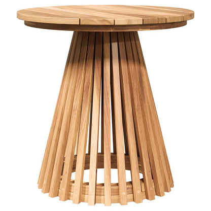 Gartenseitertisch Braun 50 x 50 x 49,5 cm Teak-Massivholz